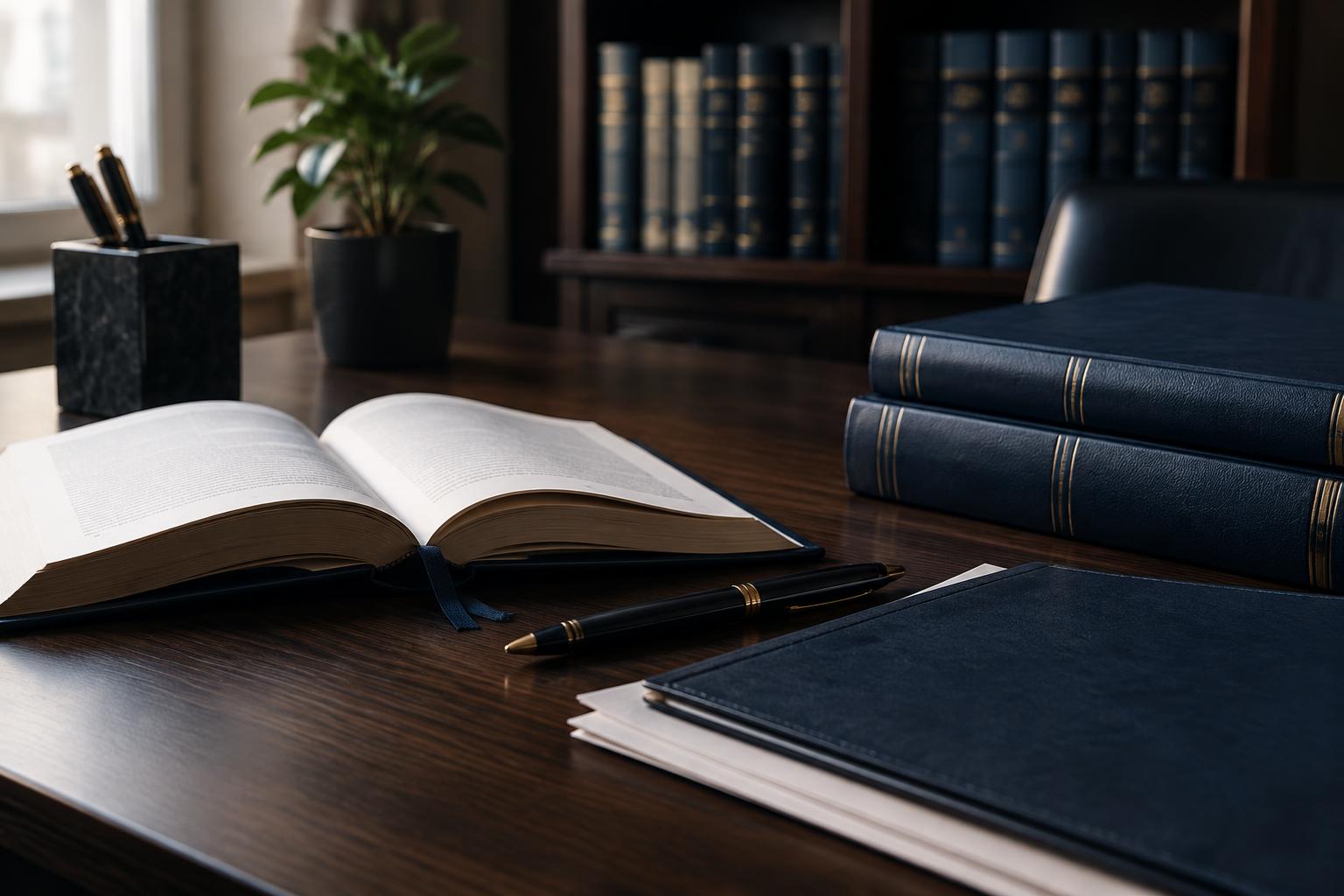 Livros e materiais de estudo jurídico